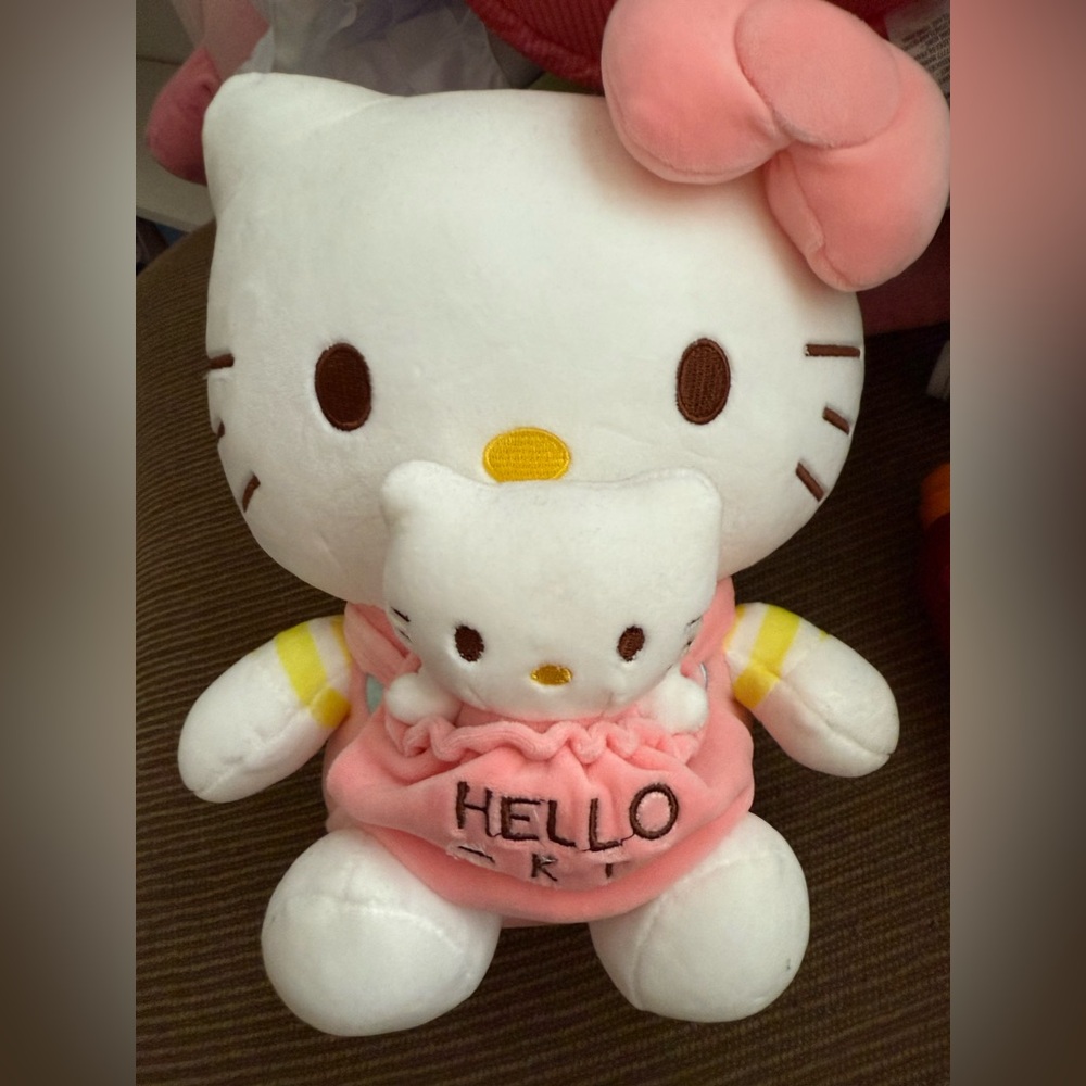 Hello kitty & baby plush